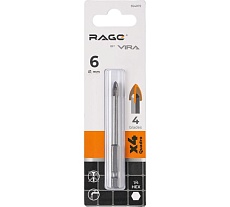 Сверло по стеклу и керамике QUADRO-X HEX 6 мм RAGE by VIRA 554072