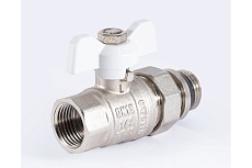 Шаровой кран PROFACTOR PF STANDARD с полусгоном, с уплотнением, в/н, ручка бабочка 1/2 дюйма PF UBV 324 UR