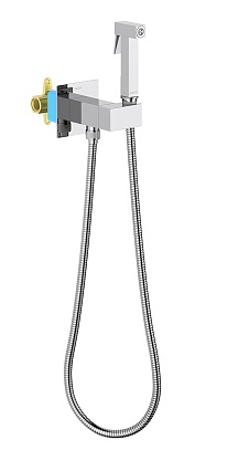 Смеситель Aquatek Лира AQ1025CR с гигиеническим душем, хром