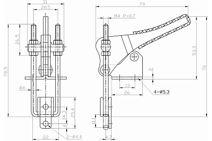 Стягивающий зажим HS CLAMP HS-40324