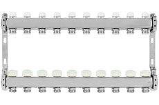 Коллекторная группа из нержавеющей стали ColSys 805 10 выходов, с отсечными и термостатическими клапанами 180522510