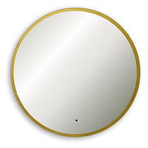 Зеркало Art&Max Sanremo AM-San-1000-DS-F-Gold 100x100 см, с подсветкой, античное золото