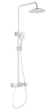 Душевая стойка Wonzon&Woghand Muse Corno WW-A30653-MW белый матовый