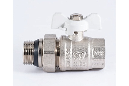 Шаровой кран PROFACTOR PF STANDARD с полусгоном, с уплотнением, в/н, ручка бабочка, 3/4 дюйма PF UBV 325 UR