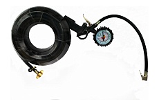 Шланг подкачки колес с манометром и пистолетом Дали-Авто 16 м, 20 атм DA-01591