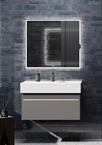 Мебель для ванной Kerama Marazzi Logica 90 см 2 ящика, стальной серый