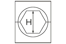 Матрица шестигранная МШ-34.6-А/100т (34.6 мм; 100 т; алюминиевые зажимы) для пресса ПГ-100 КВТ 65385