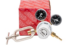 Редуктор ацетиленовый БАО 5 КР, 2.5/0.15 МПа, 5 м3/ч, поверенный Krass 2117517PV