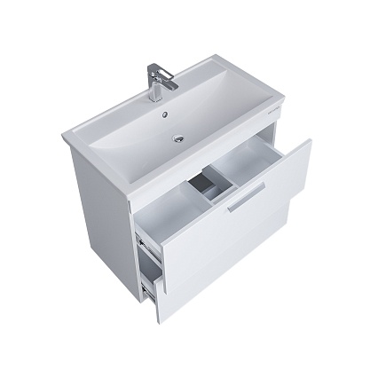 Тумба с раковиной Grossman Нео 80 см два ящика