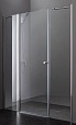 Душевая дверь Cezares ELENA-W-B-13-60+60/40-P-Cr-L 160x195, рифленая, L