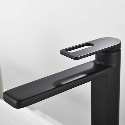 Смеситель для раковины Black&White Gravity GF-7203-MB черный матовый