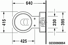 Чаша для унитаза Duravit Starck-1 0233090064