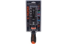 Отвертка с трещоткой и битами Truper JDM-24 18222