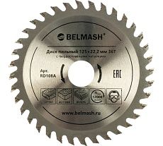 Диск пильный по дереву (125х22.2/20 мм; 36Т) Белмаш RD108A