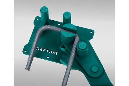 Ручной станок для гибки арматуры Kraftool 16 D на подшипнике, острый и плавный гиб 23301