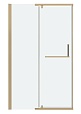 Душевая дверь Grossman Pragma 100x195 прозрачное, золото сатин 100.K33.03.100.32.00