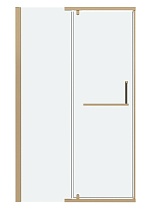 Душевая дверь Grossman Pragma 100x195 прозрачное, золото сатин 100.K33.03.100.32.00