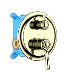 Смеситель для ванны Aquatek Классик AQ1546PG полированное золото