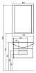 Тумба с раковиной Акватон Ария 65, белый