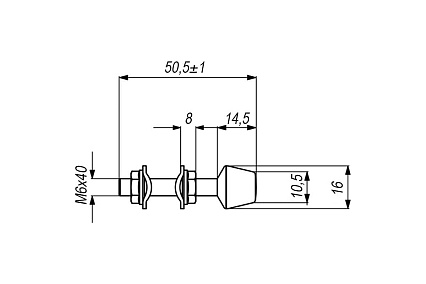 Прижим для станка KUKAMET усилие 120 кг 111-2