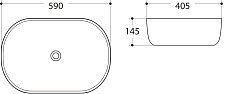 Раковина Art&Max AM-5006 59 см белый