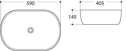 Раковина Art&Max AM-5006 59 см белый