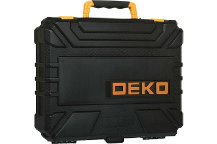 Аккумуляторная дрель-шуруповерт Deko GCD12DU3 SET5 Li-Ion в кейсе + набор инструментов 92 шт., 12 В 063-4148