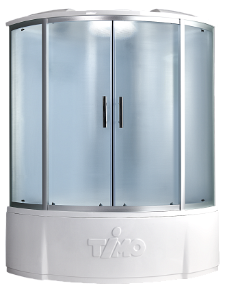 Душевая кабина Timo Standart T-6635SF Silver Fabric 135x135, без г/м, матовые стекла, хром