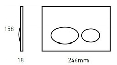 Кнопка смыва Bocchi Como 8200-0052 белый