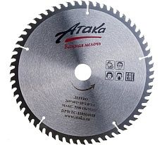 Диск пильный по дереву (260х30 мм; 60T; ч/рез) АТАКА 8079650