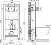 Инсталляция для унитаза OLI 120 ECO Sanitarblock mechanic 879236