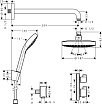 Душевой набор Hansgrohe Croma Select S с термостатом 27295000