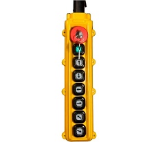 Пульт управления OCALIFT 6 кнопок + пуск + аварийный бутон + ключ zip_pu6k