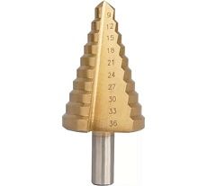 Сверло ступенчатое W4 по металлу 9-36 мм Strong СТМ-52209036