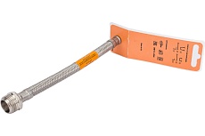 Подводка для холодной и горячей воды Imperial 668.80 в том числе питьевой, в стальной оплетке, гибкая 0,8 м 3/8F-1/2M DN8