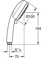 Душевая лейка Grohe New Tempesta Cosmopolitan 27571001