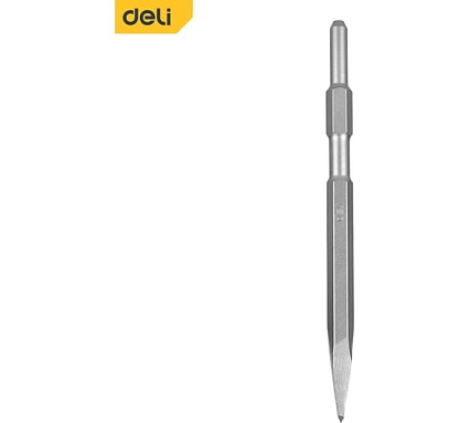Долото-пика HEX17 DH-HJZ017-E1 (17x280 мм, сталь 40Cr) Deli 165457