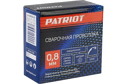 Проволока омедненная 0.8 мм, 1 кг Patriot 605002205