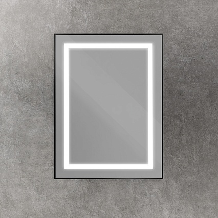 Зеркало BelBagno SPC-KRAFT-600-800-SENS-NERO 60x80 см сенсорный выключатель, черный
