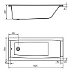 Акриловая ванна Santek Санторини 160x70 1.WH30.2.494