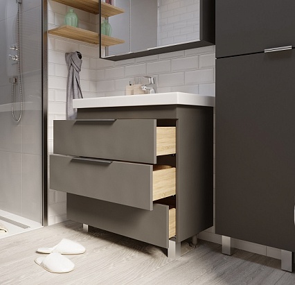 Тумба с раковиной 1MarKa Gaula 80 см