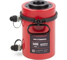 Гидравлический цилиндр домкрат с полым штоком, двуполостной Harrison 100 тонн, 50 мм HRH-CY0800031