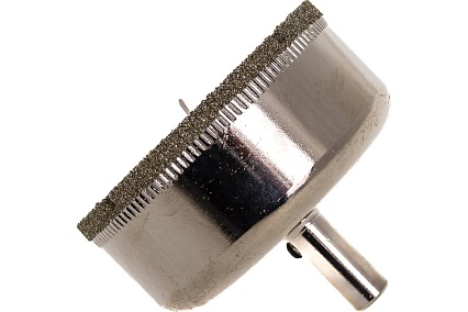 Коронка с центрирующим сверлом по стеклу и керамике (68х55 мм) Vertextools 336-68-55