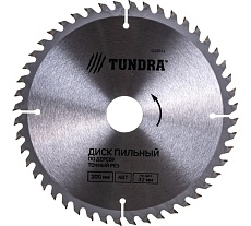 Диск пильный по дереву (200х32 мм; 48 зубьев; кольца 20/32, 16/32; стандартный рез) Тундра 1032332