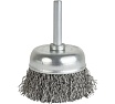Щетка чашечная волнистая с хвостовиком 75 мм, проволока - INOX 0.30 мм DeBever DB80163408