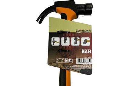 Молоток-гвоздодер Skrab Fiber 450 г/16oz 20075