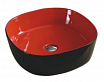 Раковина CeramaLux Color Edition Nc358 44 см красный/черный