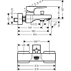 Смеситель для ванны Hansgrohe Metropol 32540000