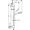 Душевой гарнитур Hansgrohe Crometta 100 Vario 26651400 хром/белый