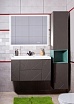 Мебель для ванной Бриклаер Кристалл 90 см ясень анкор темный/софт графит